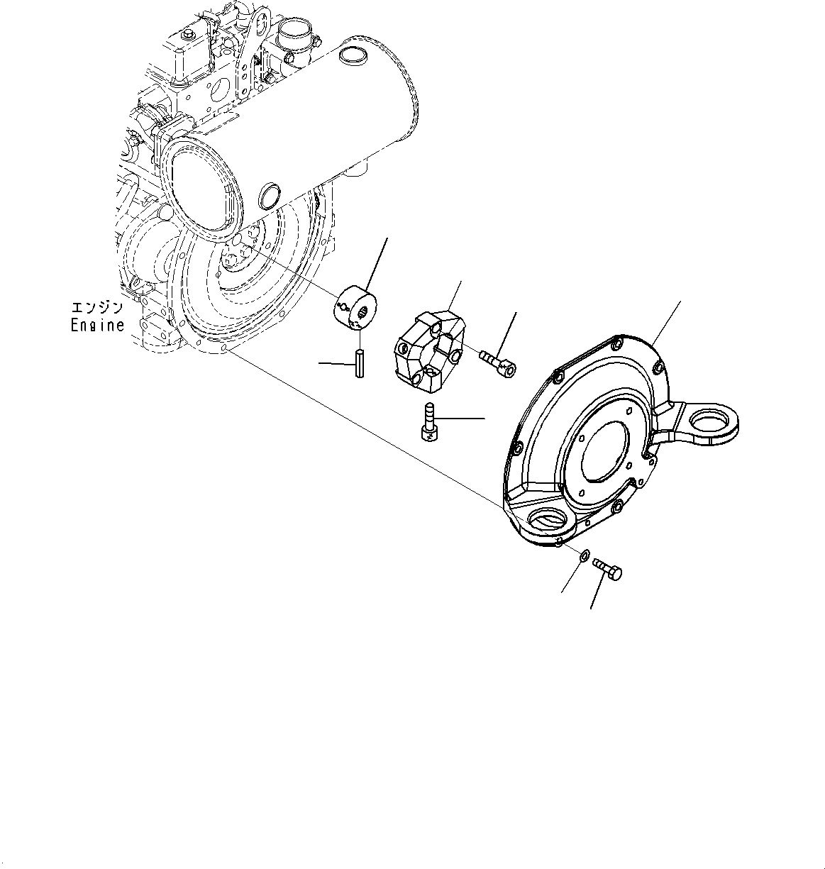 Excavators Komatsu / PC35MR-3 S/N 16595-UP(0000460c) / Engine Unit, Damper (#16595-18314)(B012003 : B9999-015003)
