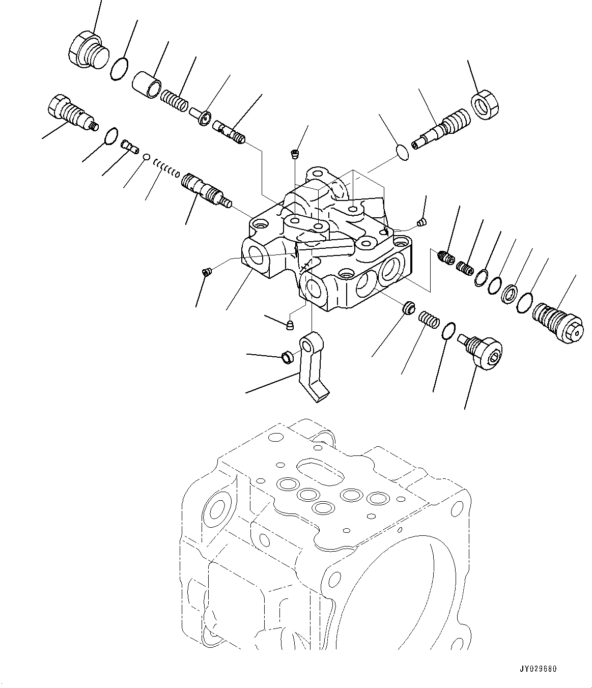 Excavators Komatsu / PC35MR-3 S/N 16595-UP(0000460c) / Engine Unit, Inner Parts, Main Pump (3/6) (#16595-19178)(B012009 : B9999-015008)