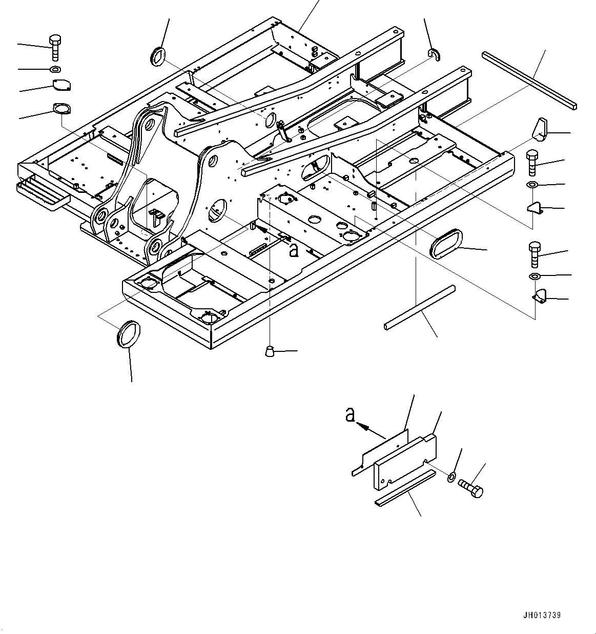 Excavators Komatsu / PC220LC-8 S/N 85001-UP(0000464c) / Revolving Frame (#85619-)(J007001 : J1110-028001)