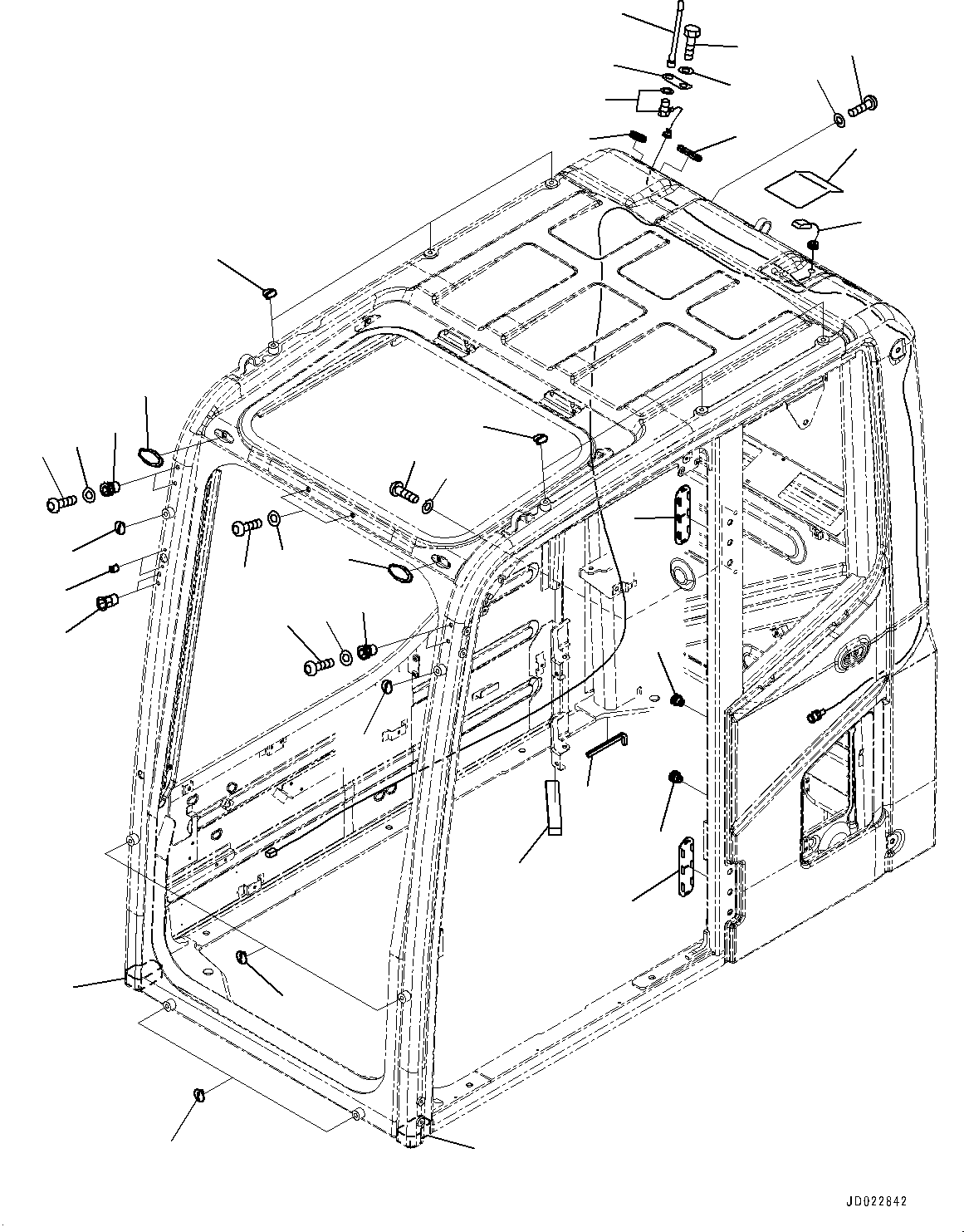 Excavators Komatsu / PC220LC-8 S/N 85001-UP(0000464c) / Cab, KOMTRAX Film Antenna (#85001-85058)(K033019 : K1110-127013)
