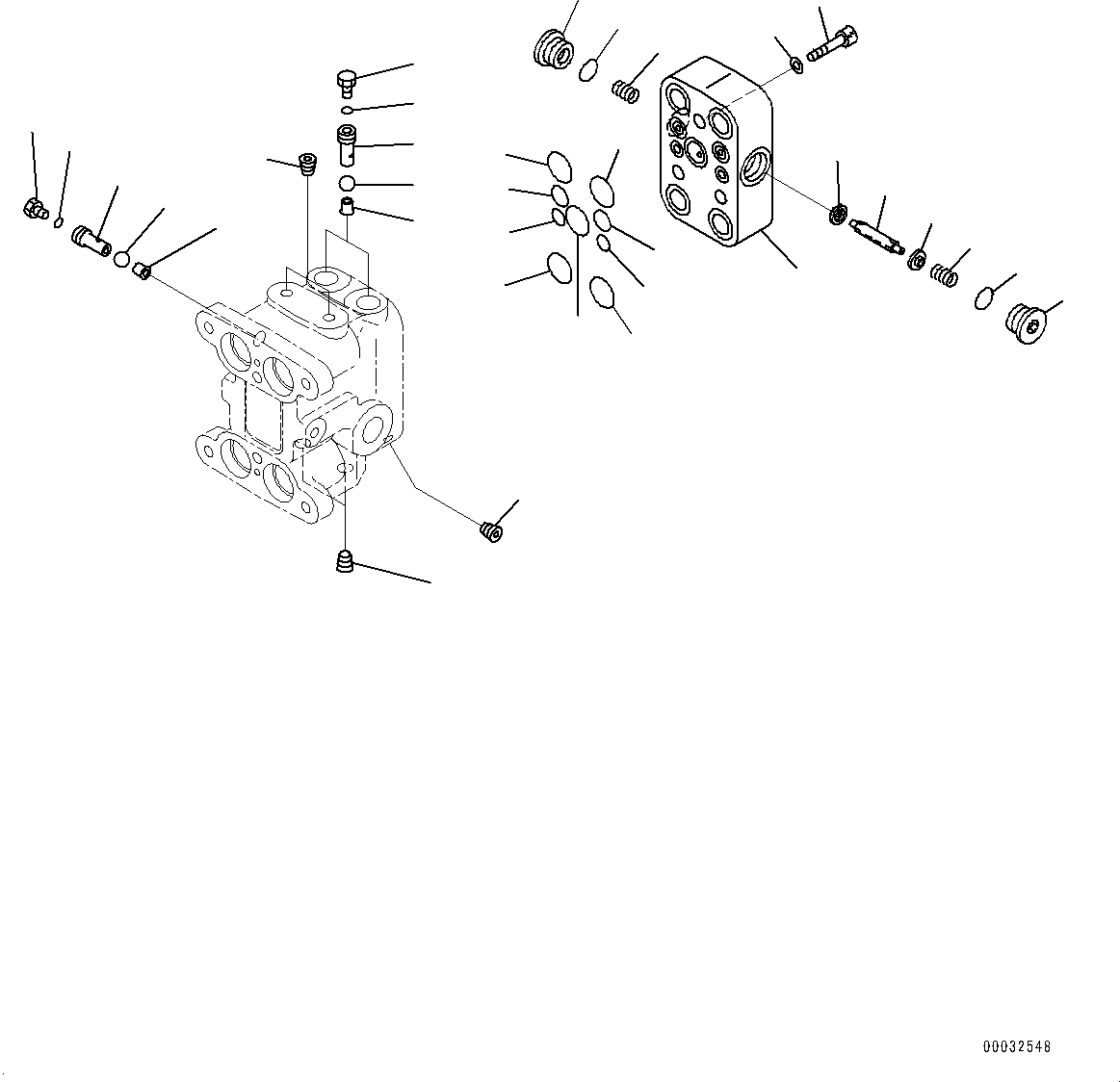 Excavators Komatsu / PC220LC-8 S/N 85001-UP(0000464c) / Cab, Floor, PPC Valve for Travel (2/2) (#85001-)(K037033 : K1110-133026)