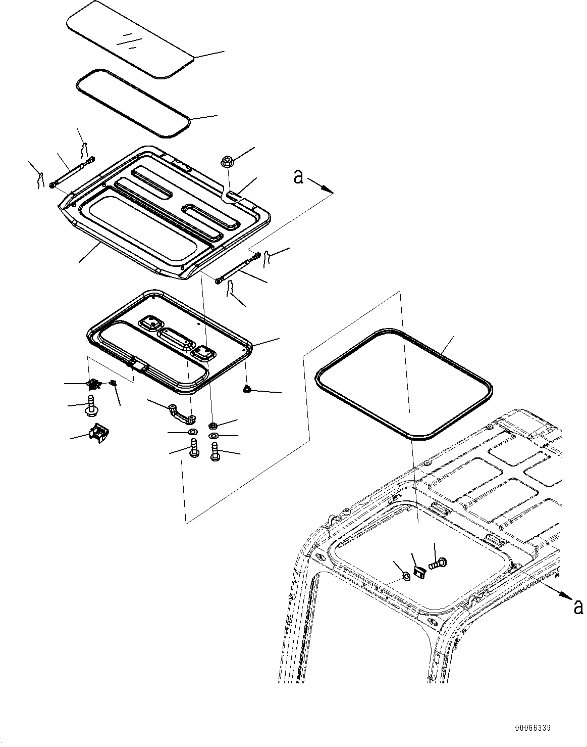 Excavators Komatsu / PC220LC-8 S/N 85001-UP(0000464c) / Cab, Roof Ventilator (#85124-)(K052005 : K1110-179004)