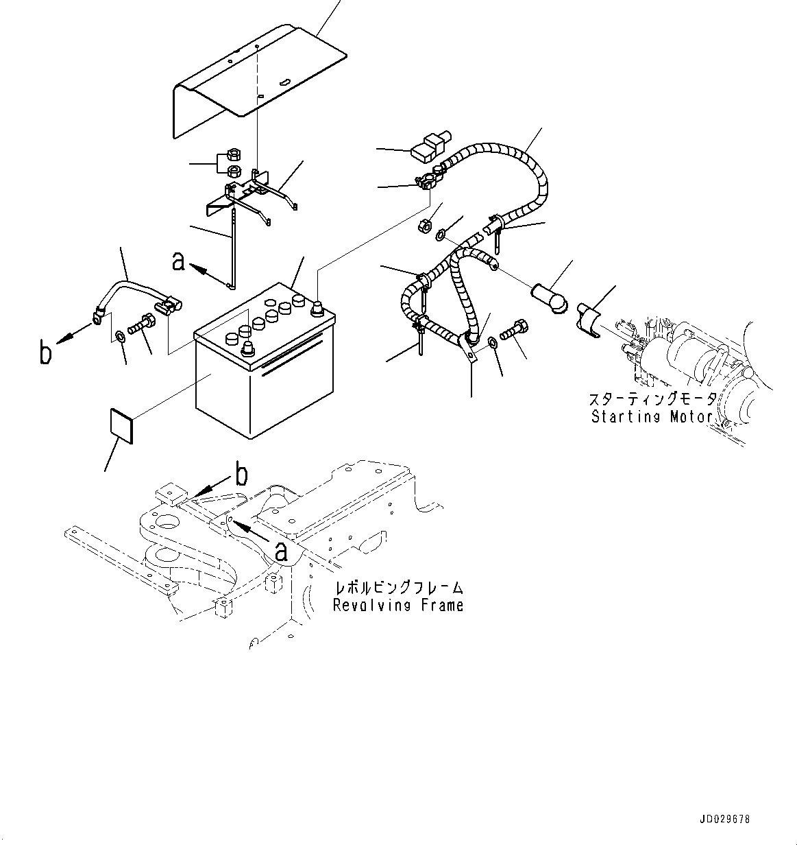 Excavators Komatsu / PC30MR-3 S/N 32725-UP (EU Spec.)(0000466c) / Battery (#33107-)(E001001 : E0100-007001)