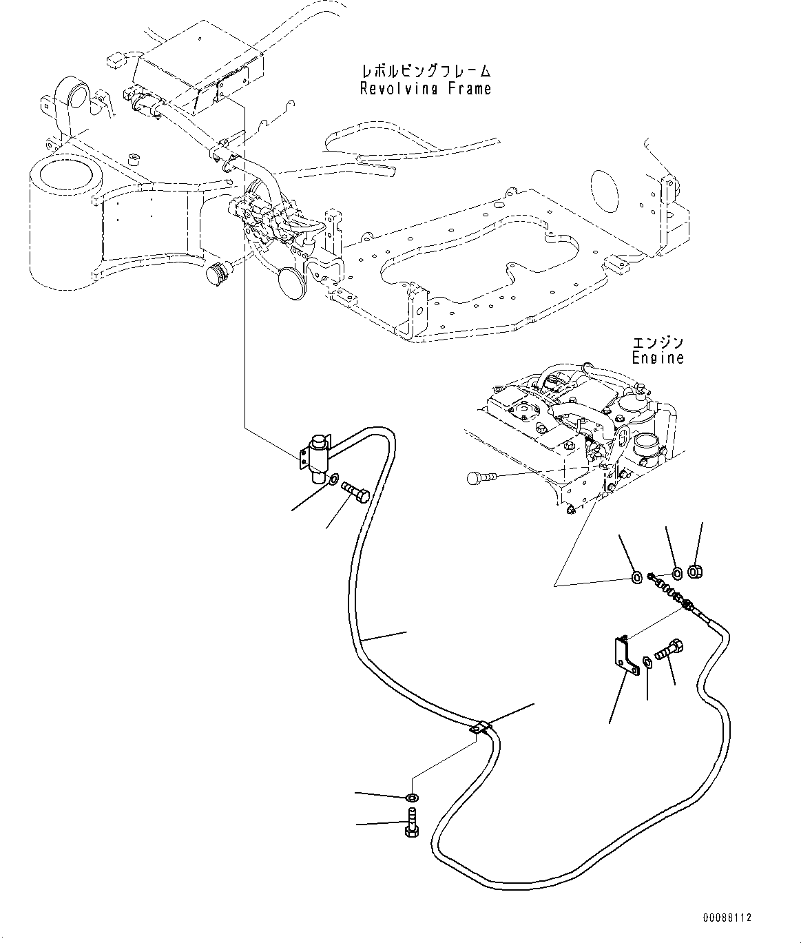 Excavators Komatsu / PC30MR-3 S/N 32725-UP (EU Spec.)(0000466c) / Electric Wiring Harness, Motor Mounting (#32725-33106)(E012002 : E0200-008002)