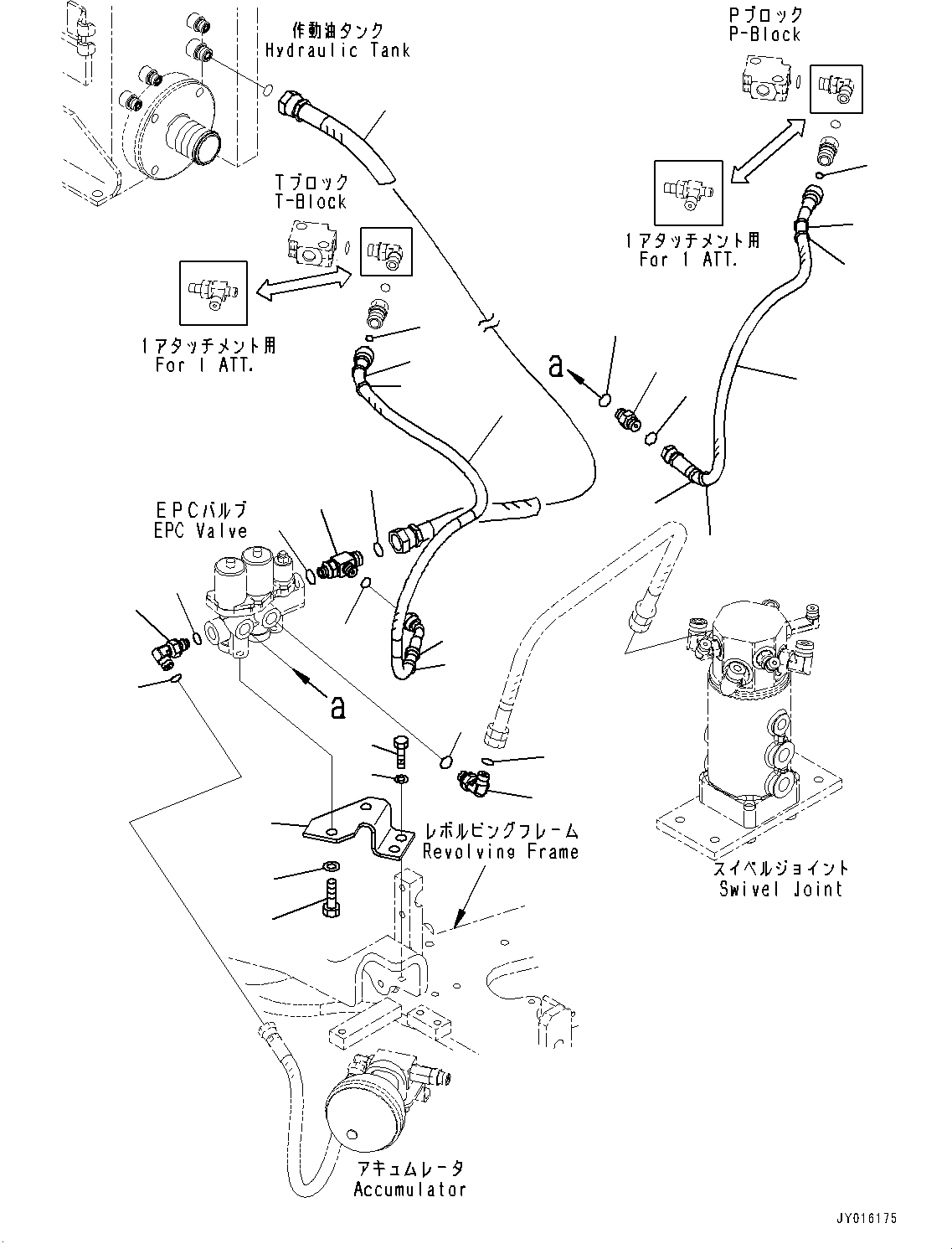 Excavators Komatsu / PC30MR-3 S/N 32725-UP (EU Spec.)(0000466c) / Control Valve, EPC Valve (#32725-33500)(H008018 : H0120-003018)