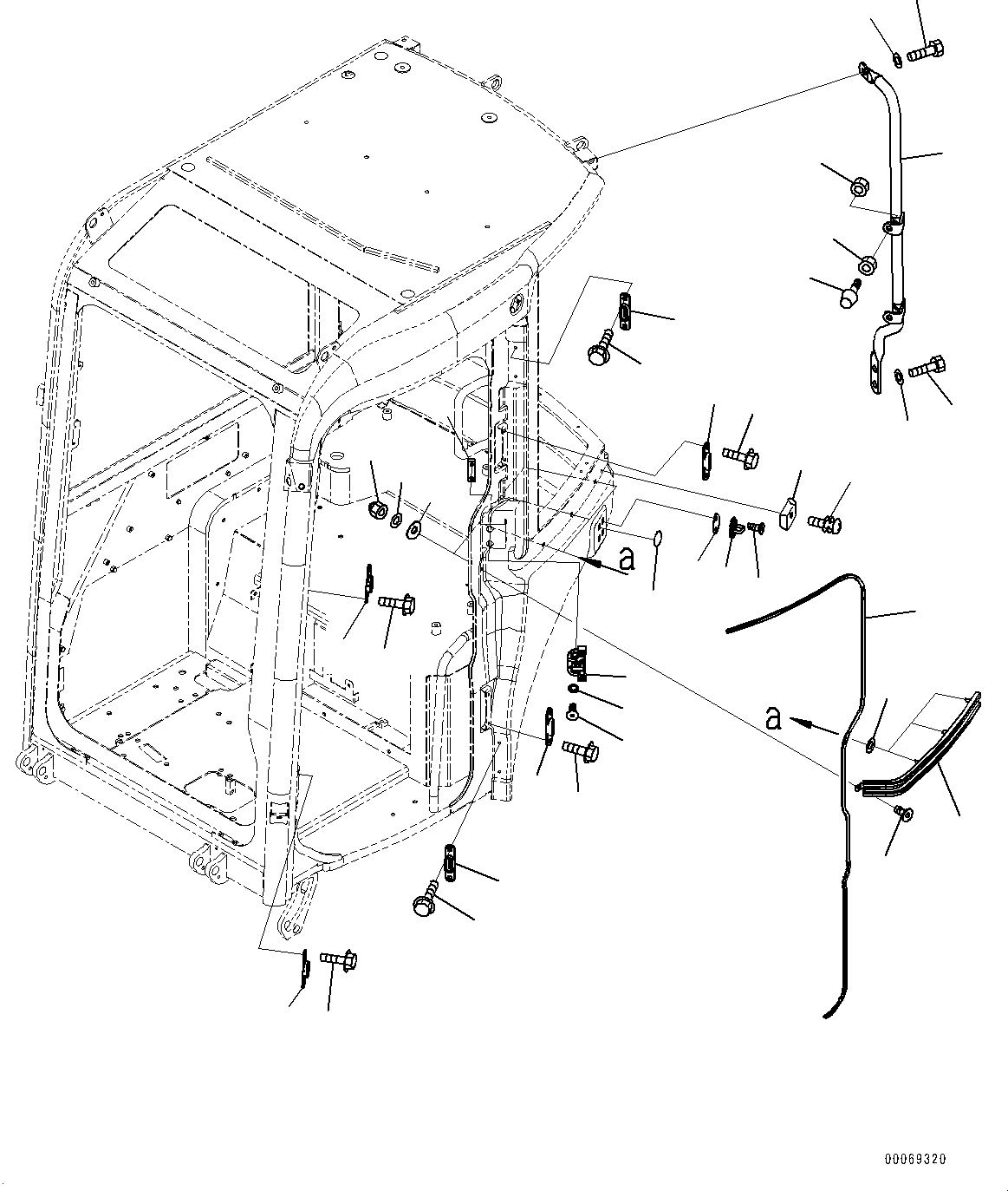 Excavators Komatsu / PC30MR-3 S/N 32725-UP (EU Spec.)(0000466c) / Cab, Open Lock and Door Catch (#33737-)(K016006 : K0210-066006)