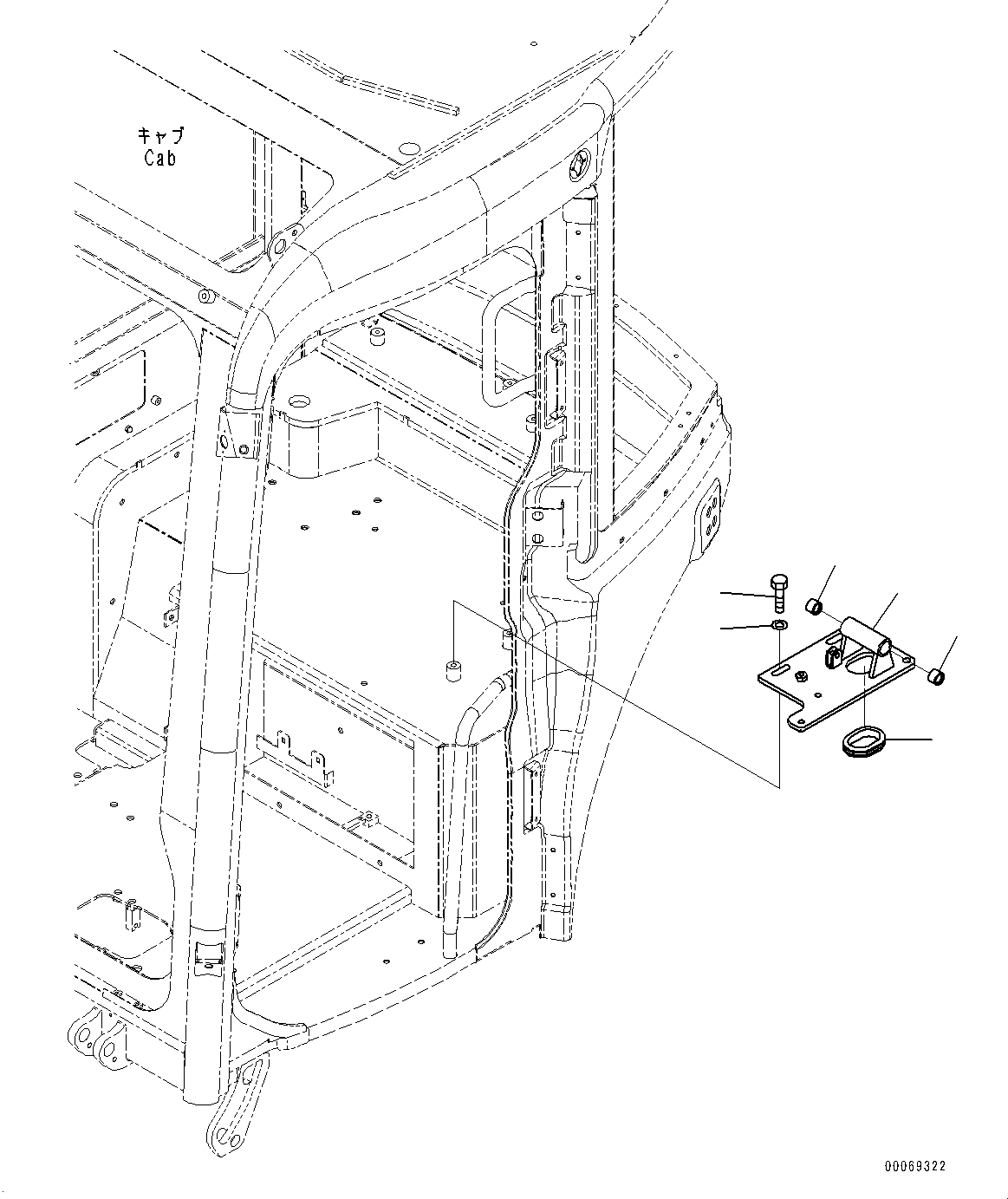 Excavators Komatsu / PC30MR-3 S/N 32725-UP (EU Spec.)(0000466c) / Cab, Floor, Base (#33737-)(K017010 : K0210-067010)