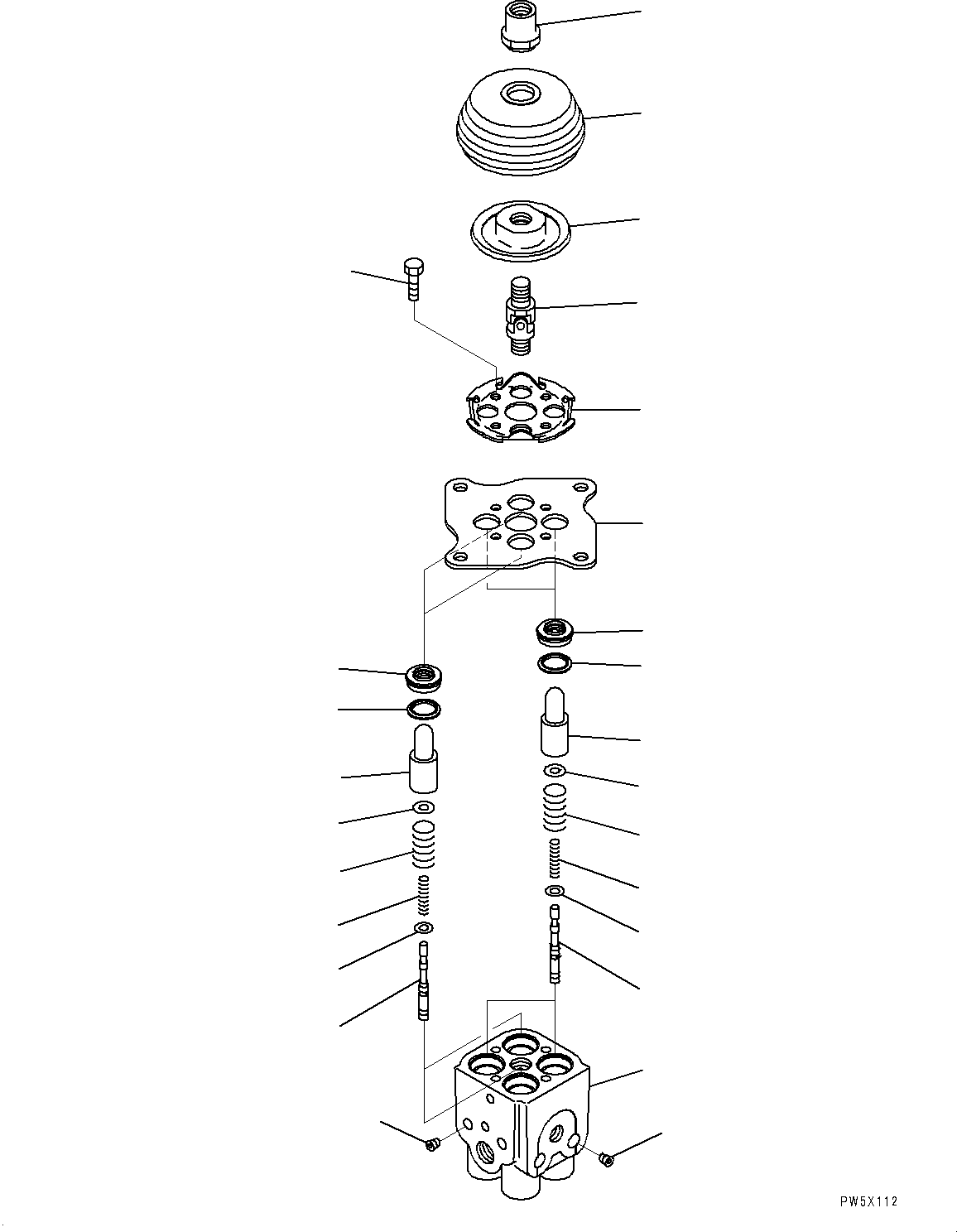 Excavators Komatsu / PC30MR-3 S/N 32725-UP (EU Spec.)(0000466c) / Cab, PPC Valve for Work Equipment, R.H. (#33501-)(K010022 : K0210-042021)