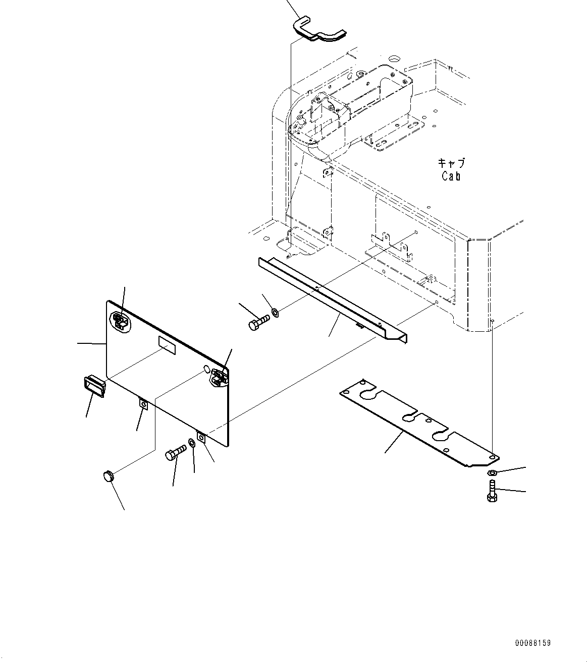 Excavators Komatsu / PC30MR-3 S/N 32725-UP (EU Spec.)(0000466c) / Cab, Cover (#33501-)(K010028 : K0210-042027)