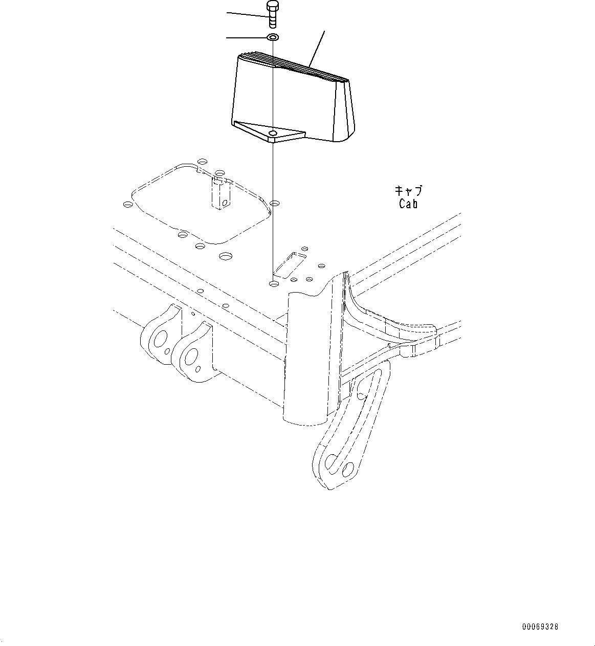 Excavators Komatsu / PC30MR-3 S/N 32725-UP (EU Spec.)(0000466c) / Floor Frame, Floor, Footrest, L.H. (#32725-33500)(K049021 : K1110-013021)