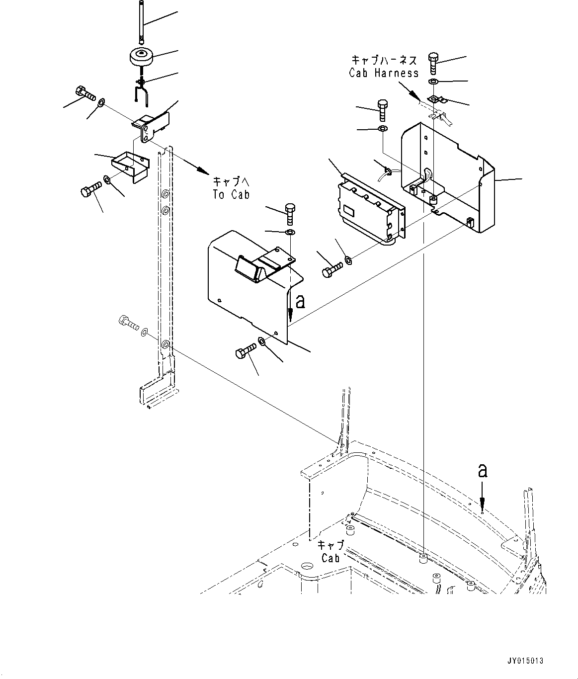 Excavators Komatsu / PC30MR-3 S/N 32725-UP (EU Spec.)(0000466c) / Cab, KOMTRAX Terminal and Antenna (#33501-)(K004036 : K0210-063035)