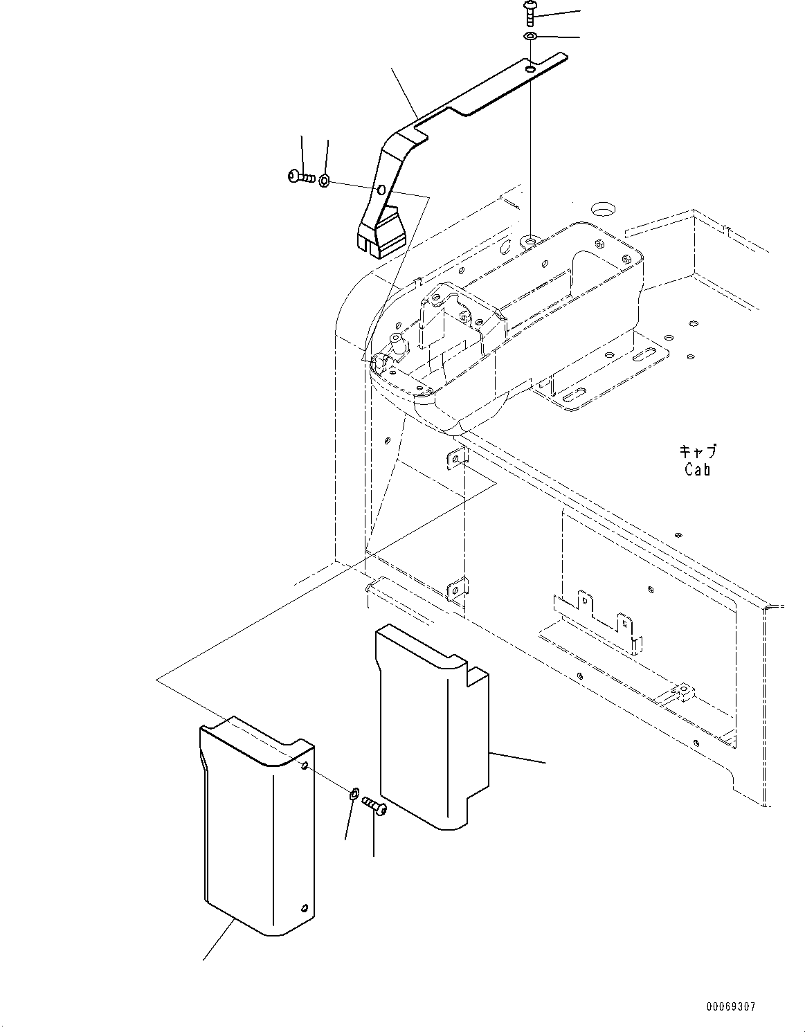 Excavators Komatsu / PC30MR-3 S/N 32725-UP (EU Spec.)(0000466c) / Cab, Floor Cover (#32725-33500)(K005039 : K0210-011039)