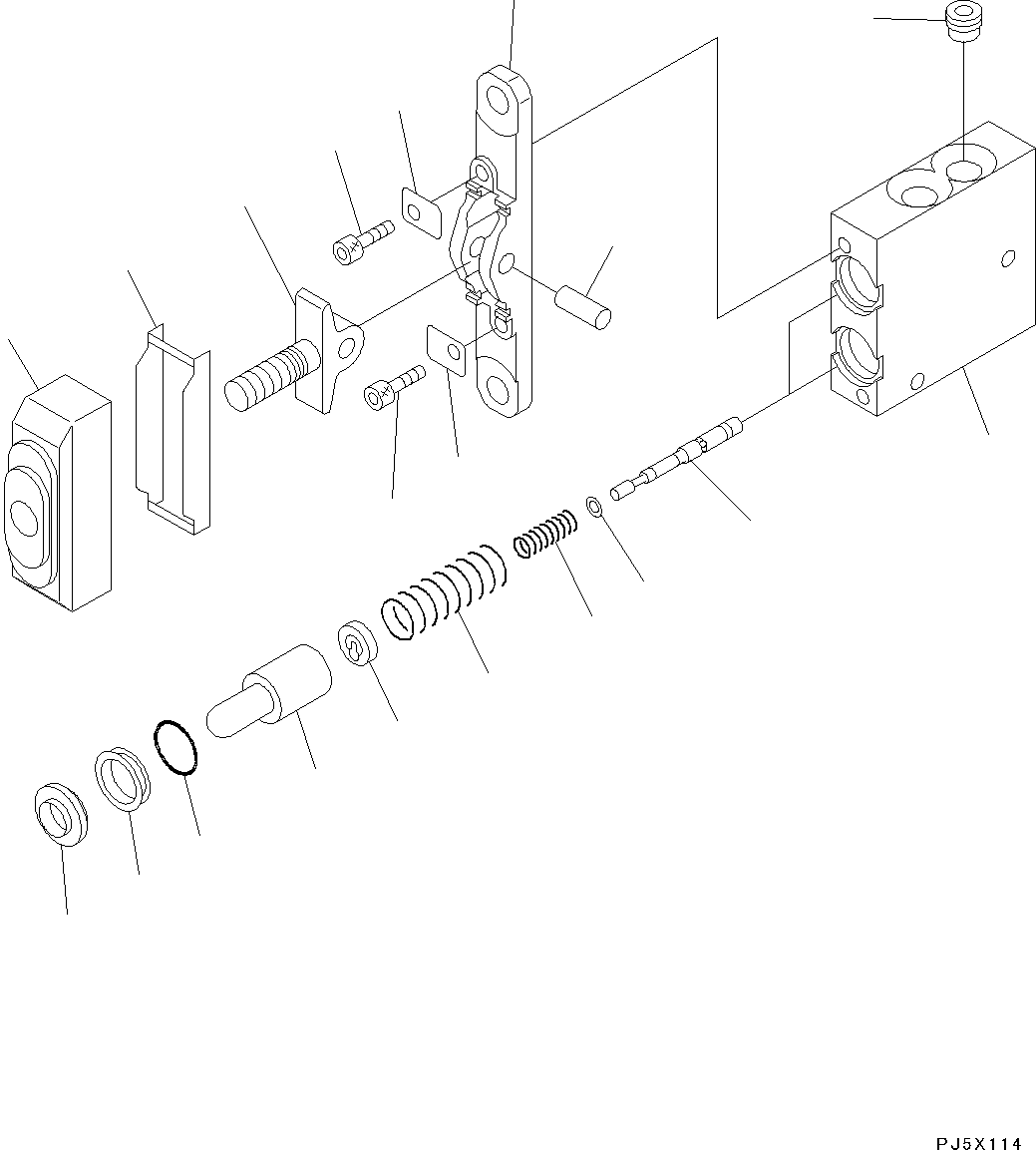 Excavators Komatsu / PC30MR-3 S/N 32725-UP (EU Spec.)(0000466c) / Cab, PPC Valve for Attachment (#34950-)(K020030 : K0210-077030)
