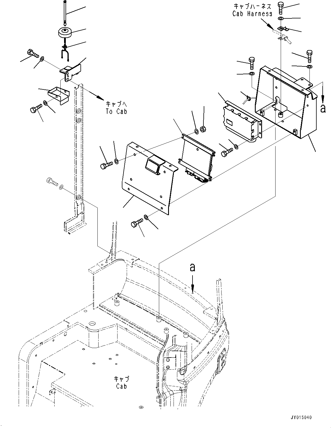 Excavators Komatsu / PC30MR-3 S/N 32725-UP (EU Spec.)(0000466c) / Cab, KOMTRAX Terminal and Antenna (#33501-)(K010041 : K0210-042040)