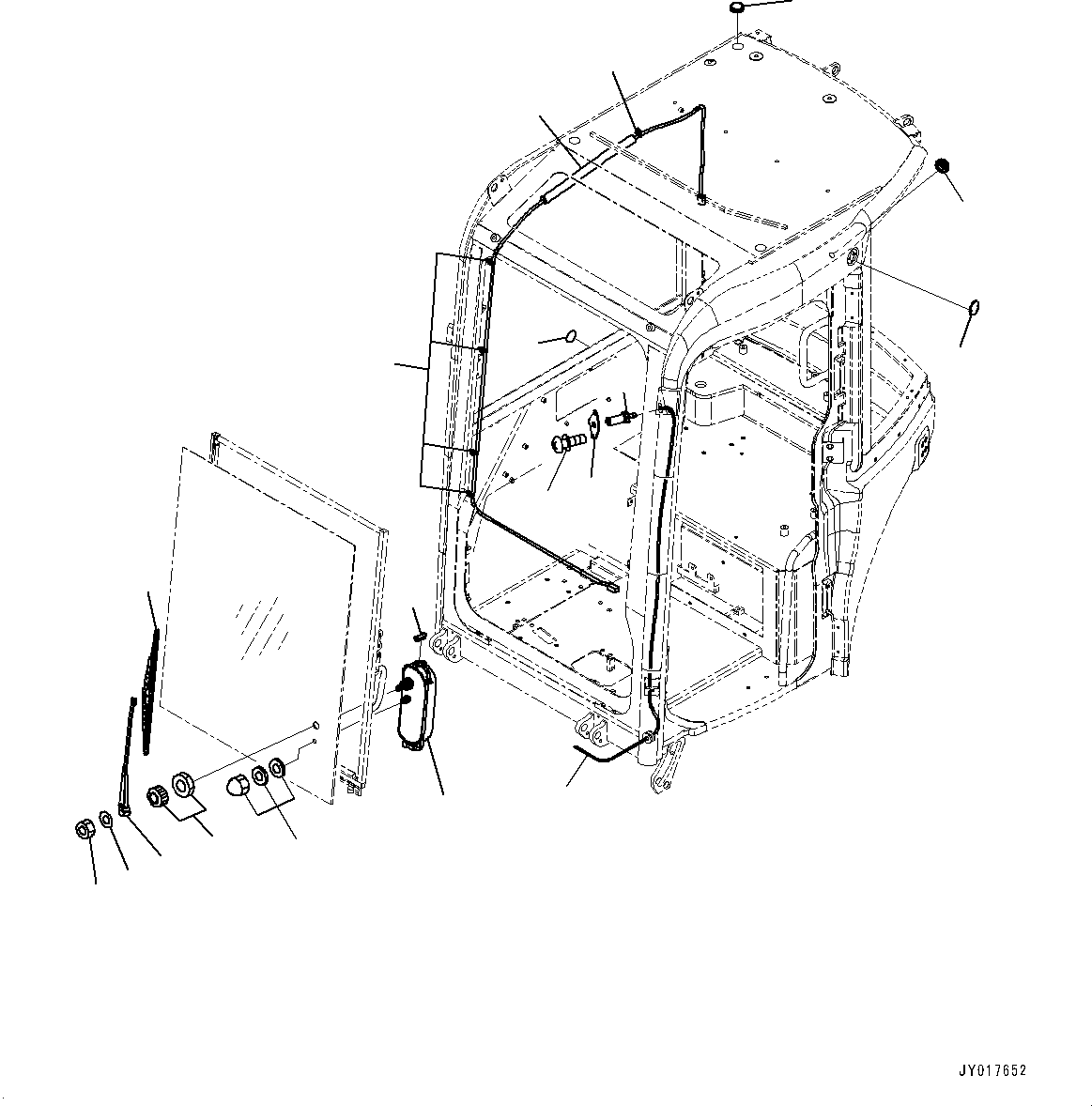 Excavators Komatsu / PC30MR-3 S/N 32725-UP (EU Spec.)(0000466c) / Cab, Cab In Parts, Electric Parts (#34950-)(K023007 : K0210-074007)