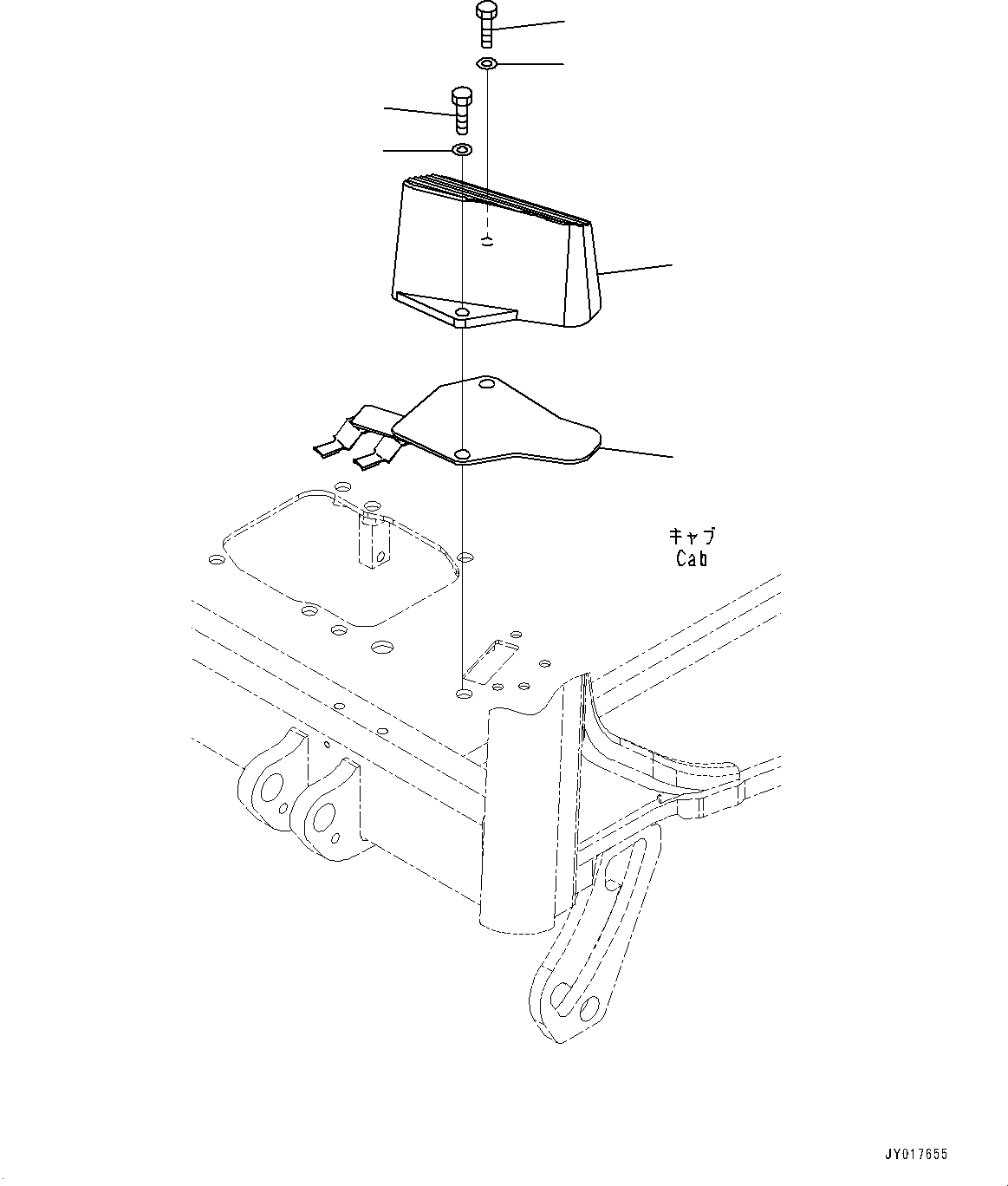 Excavators Komatsu / PC30MR-3 S/N 32725-UP (EU Spec.)(0000466c) / Cab, 1-attachment Piping (#33737-)(K015030 : K0210-065030)