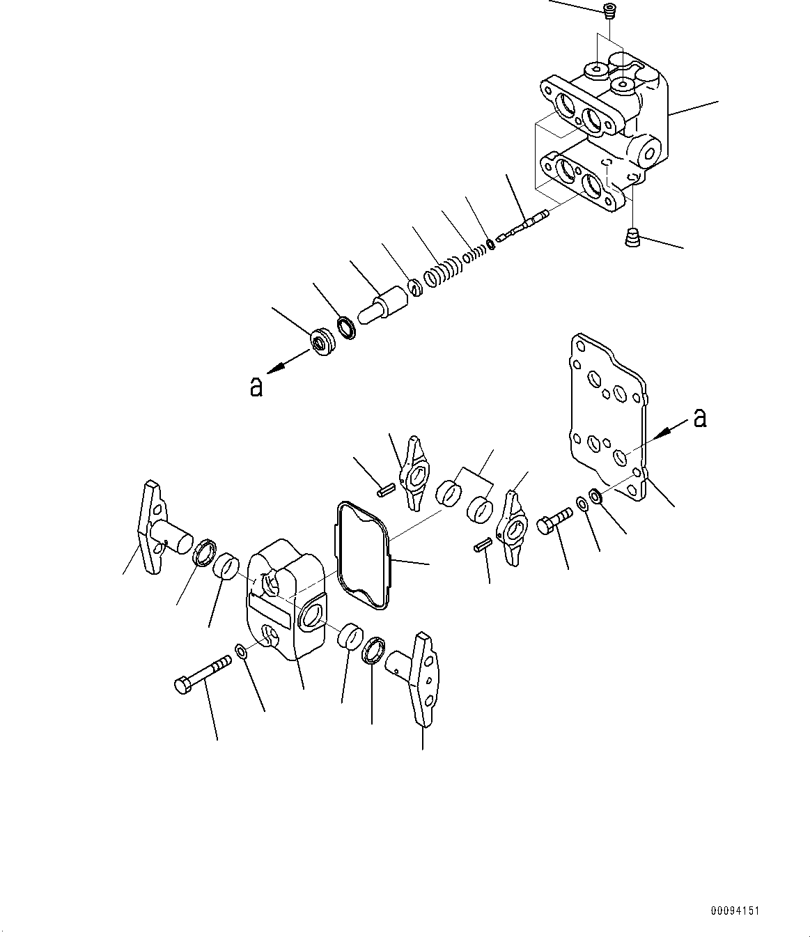 Excavators Komatsu / PC30MR-3 S/N 32725-UP (EU Spec.)(0000466c) / Cab, PPC Valve for Travel (#34950-)(K028012 : K0210-069012)
