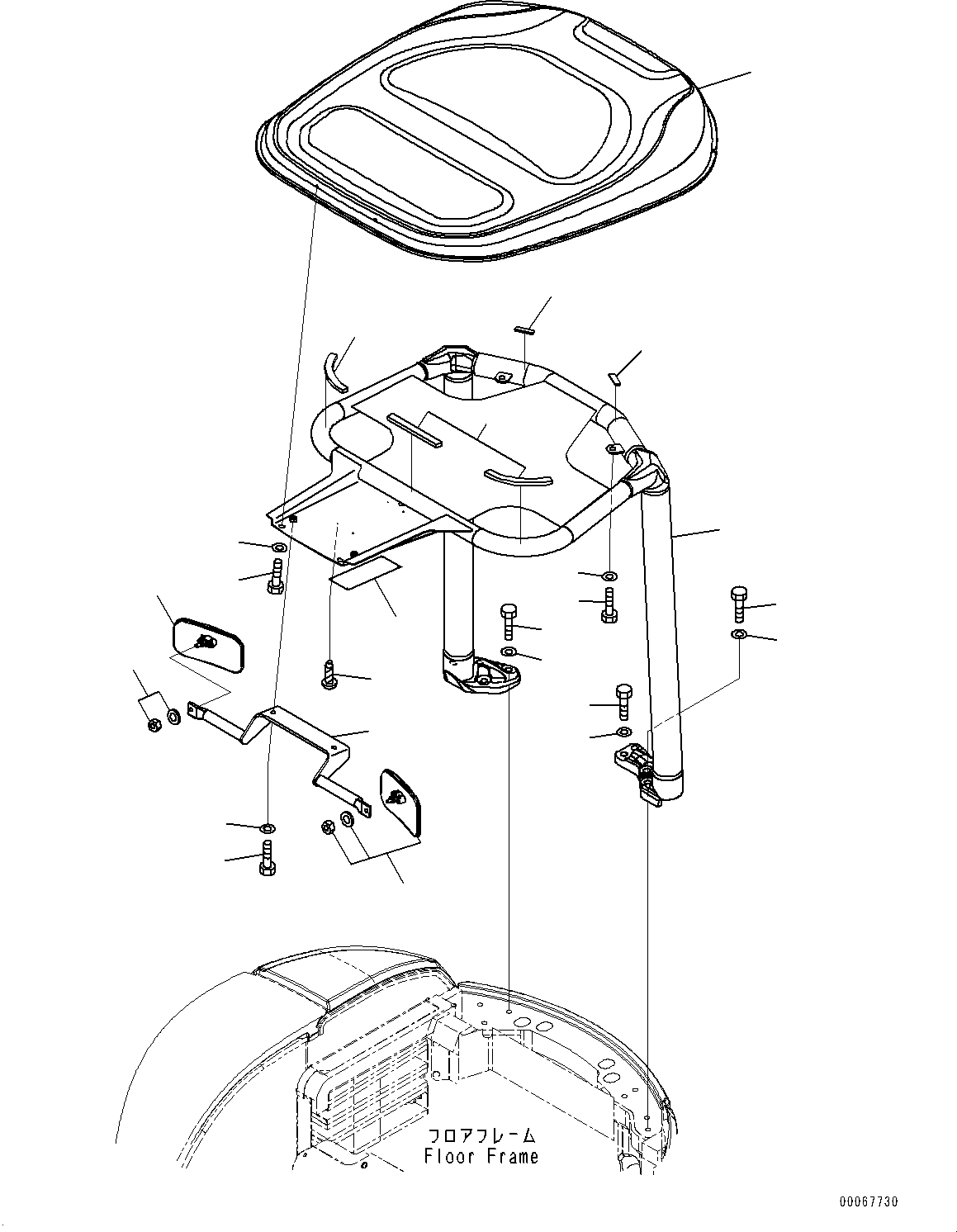 Excavators Komatsu / PC30MR-3 S/N 32725-UP (EU Spec.)(0000466c) / Cab Heater (#32725-)(K038001 : K0700-003001)