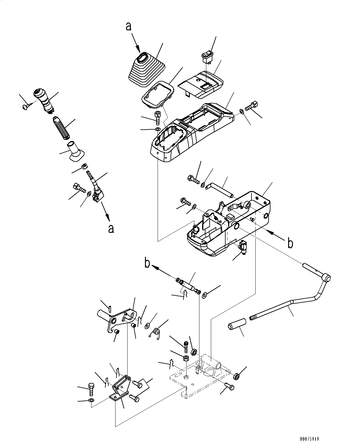 Excavators Komatsu / PC30MR-3 S/N 32725-UP (EU Spec.)(0000466c) / Floor Frame, Floor, Console, L.H. (#32725-33500)(K049008 : K1110-013008)