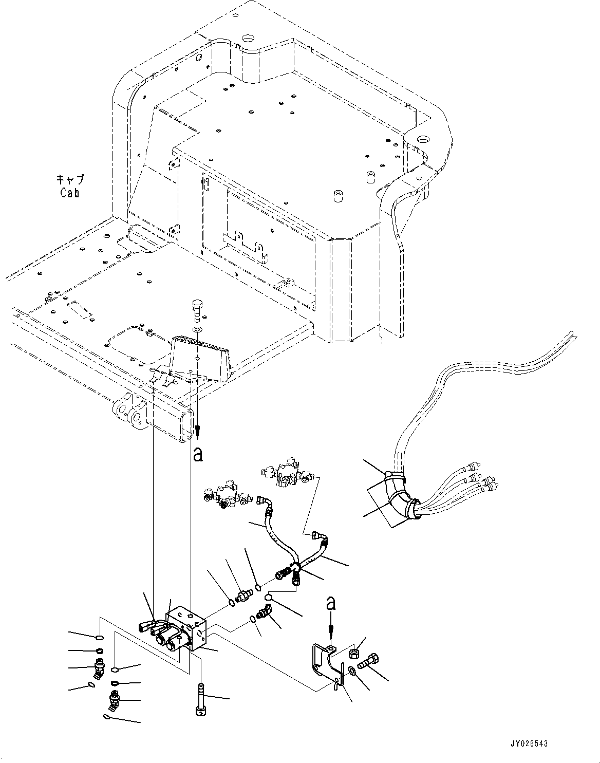Excavators Komatsu / PC30MR-3 S/N 32725-UP (EU Spec.)(0000466c) / Floor Frame, Travel Control Lever (#32725-33500)(K048025 : K1110-003025)
