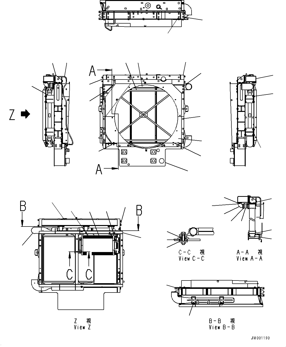 Dump Trucks Komatsu / HD405-7 S/N 7594-UP(0000492c) / Radiator, Inner Parts (#7632-7753)(C004002 : C0110-003001A)