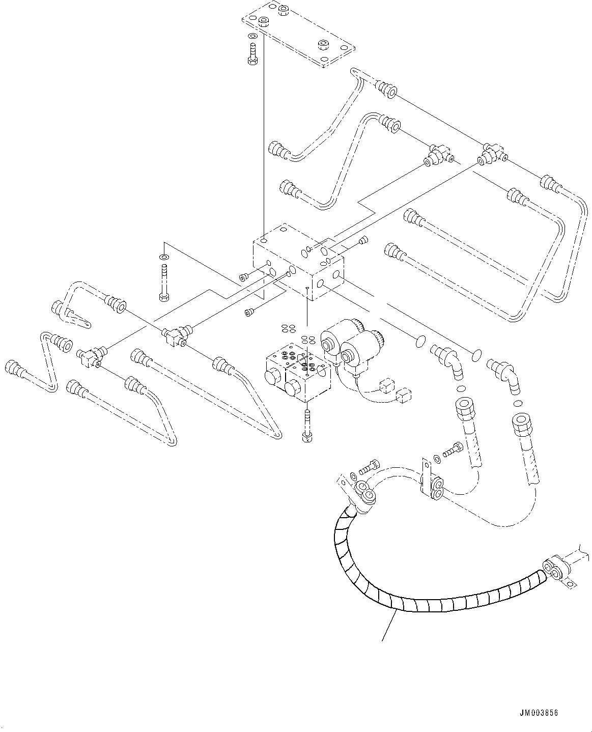 Dump Trucks Komatsu / HD405-7 S/N 7594-UP(0000492c) / Hydraulic Tank, Piping (2/4) (#7758-7773)(H001024 : H0150-005024)