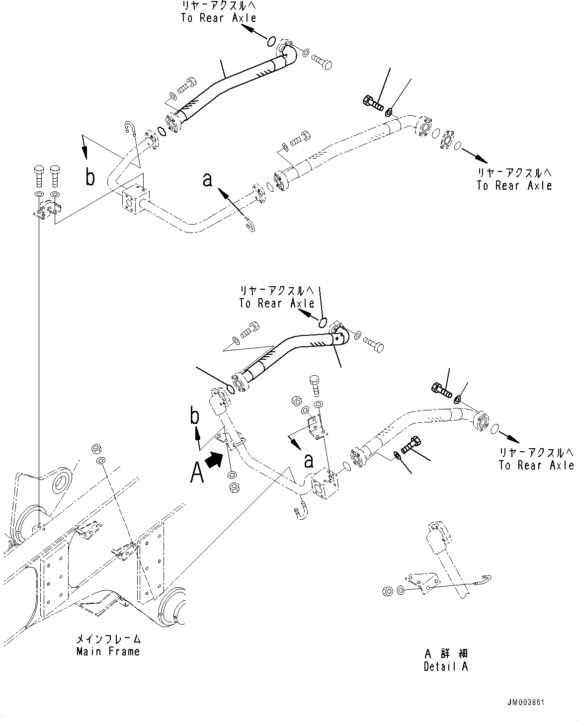 Dump Trucks Komatsu / HD405-7 S/N 7594-UP(0000492c) / Hydraulic Tank, Piping (3/4) (#7758-7773)(H003026 : H0150-006026)
