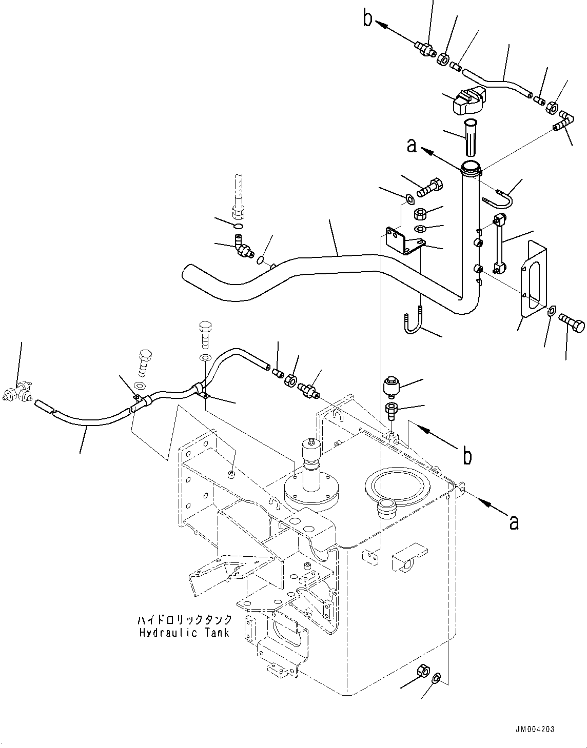 Dump Trucks Komatsu / HD405-7 S/N 7594-UP(0000492c) / Hydraulic Pump, Transmission Piping (#7590-)(H008003 : H0150-014003)