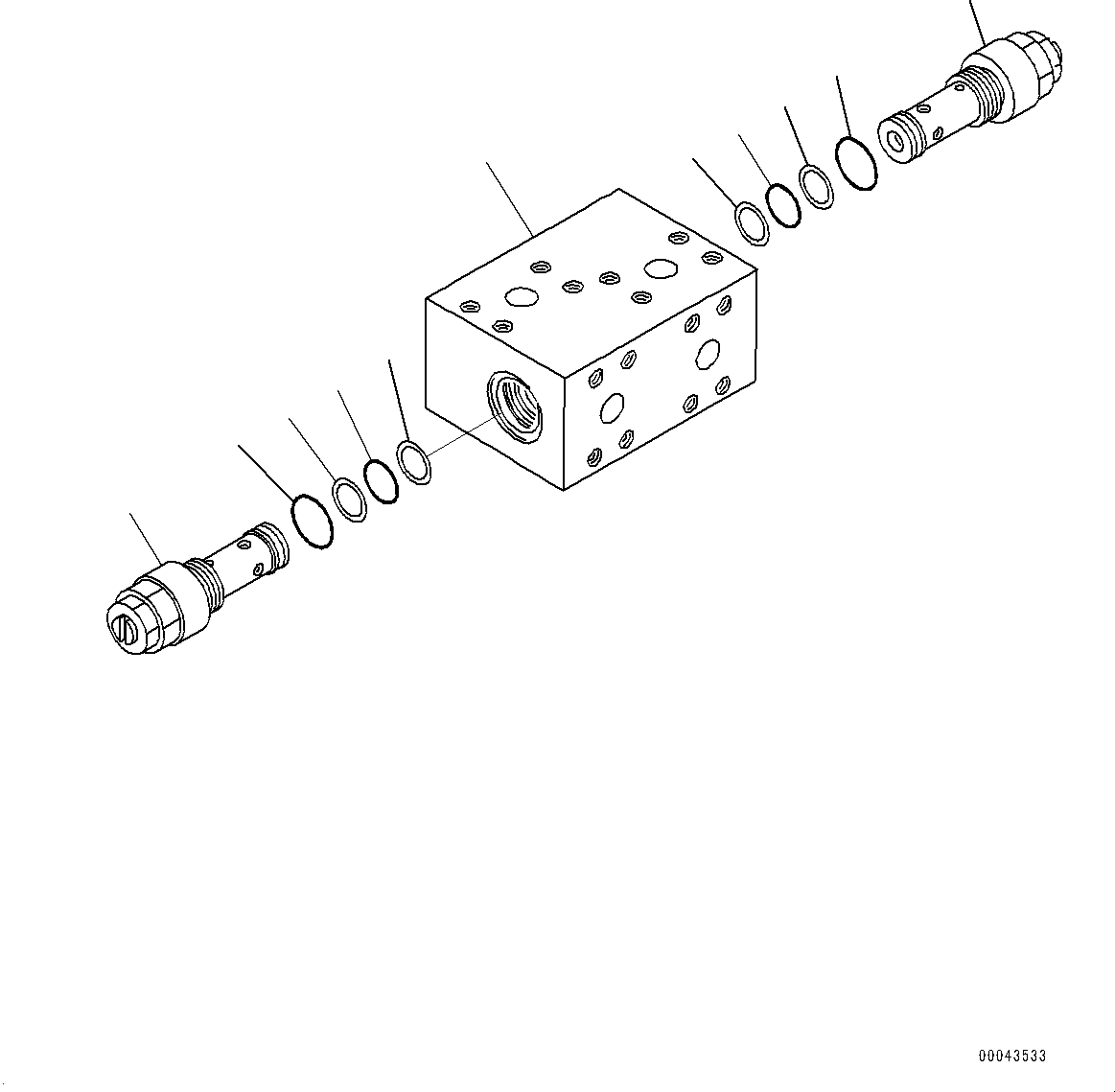 Dump Trucks Komatsu / HD405-7 S/N 7594-UP(0000492c) / Hydraulic Piping, Demand Valve to Steering Valve (1/2) (#7590-)(H010007 : H3410-001007)