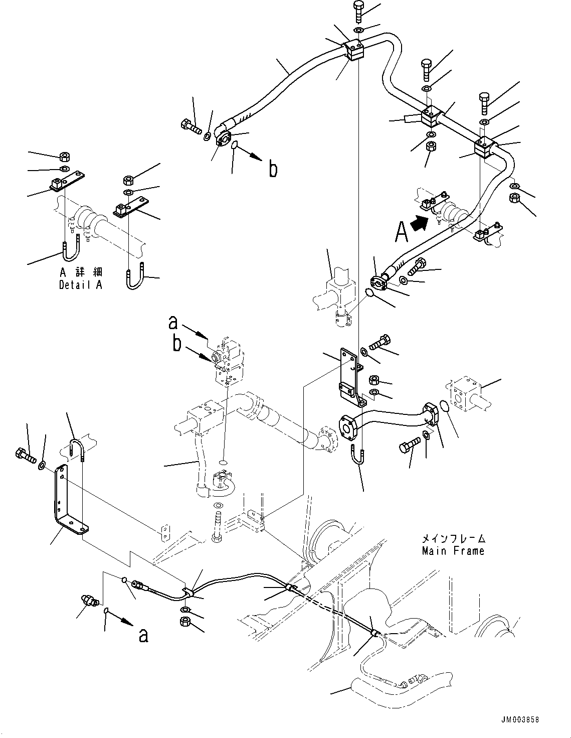 Dump Trucks Komatsu / HD405-7 S/N 7594-UP(0000492c) / Brake Oil Cooling Piping, Cooling Piping (#7758-)(H012007 : H3511-002005)