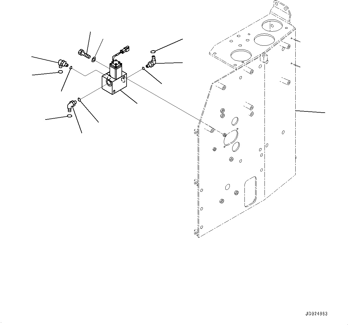 Dump Trucks Komatsu / HD405-7 S/N 7594-UP(0000492c) / Brake Piping, Proportional Valve (#7590-)(H014001 : H3540-002001)