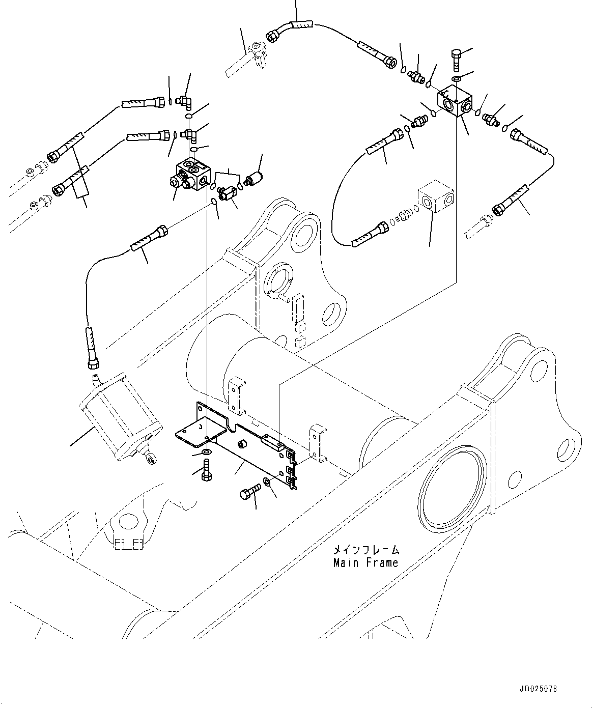 Dump Trucks Komatsu / HD405-7 S/N 7594-UP(0000492c) / Brake Piping, Joint (#7590-)(H017024 : H3540-004021)