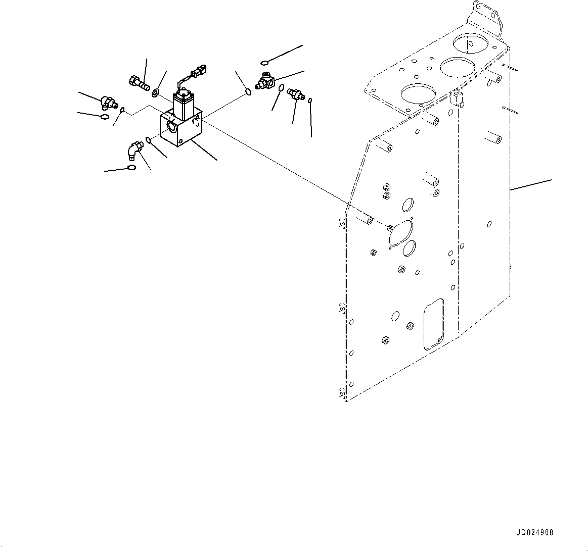 Dump Trucks Komatsu / HD405-7 S/N 7594-UP(0000492c) / Brake Piping, Proportional Valve (#7590-)(H017001 : H3540-004001)