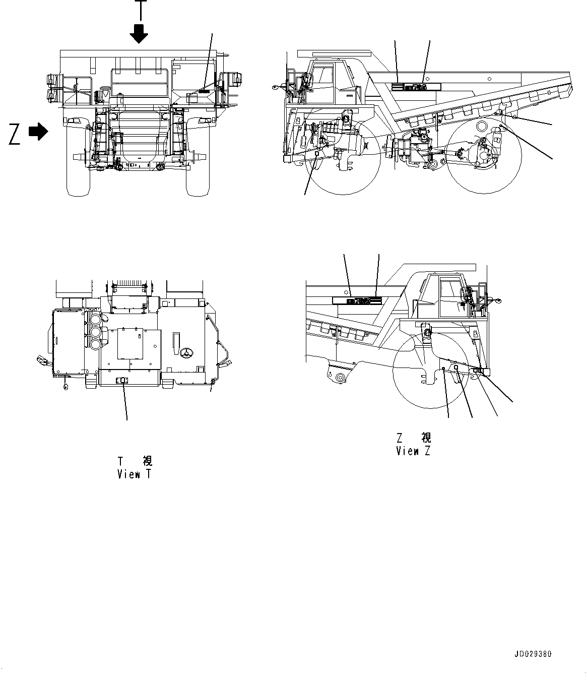 Dump Trucks Komatsu / HD785-7 S/N 8393-UP (-40 deg C Spec.)(0000499C) / Marks and Plates, (1/2) (#8173-9998)(U008001 : U0100-013001)