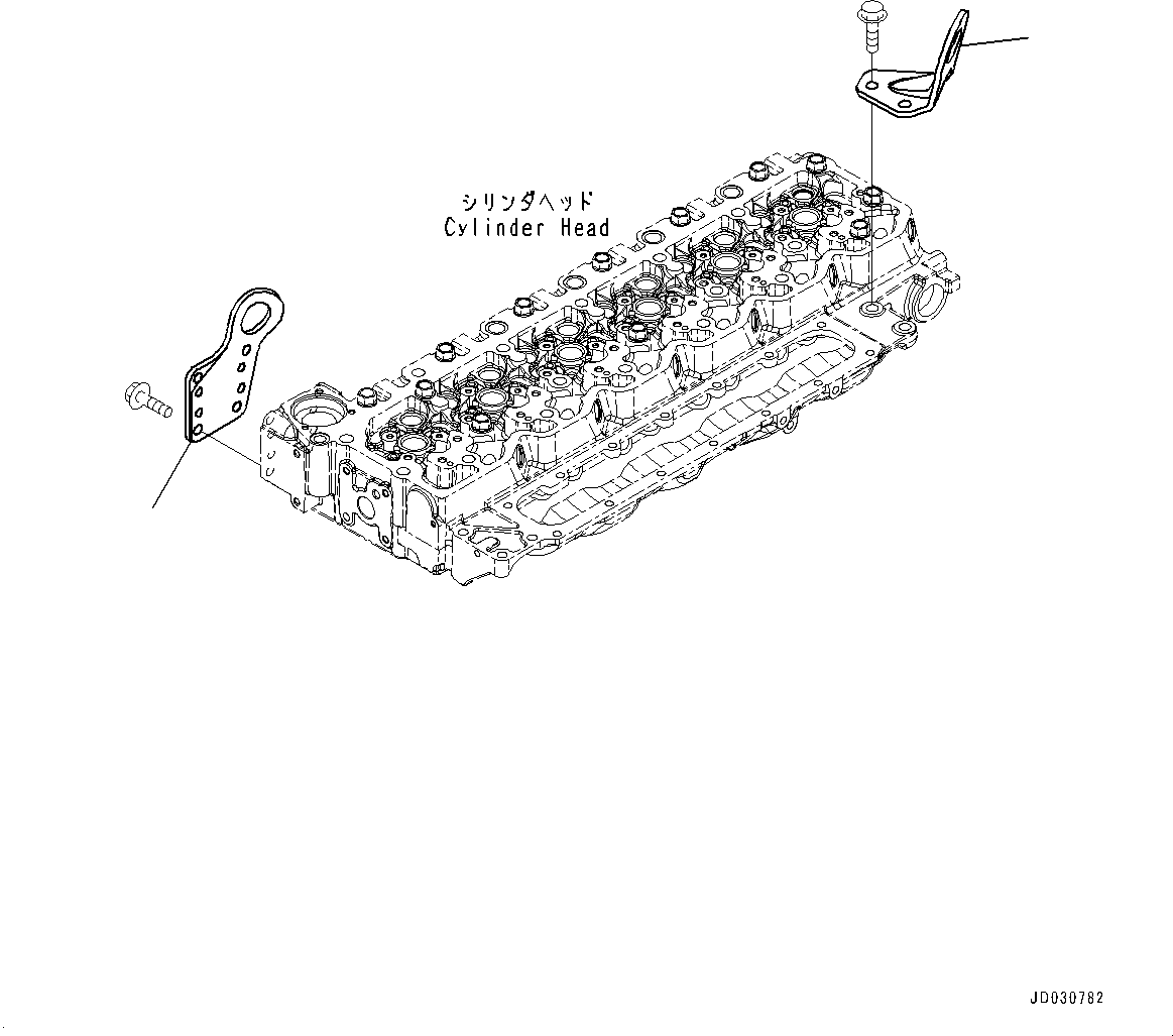 Komatsu parts book diagram for SAA6D107E-1A S/N 26546230-UP (For BR380JG-1E0): LIFTING BRACKET (#26546230-)