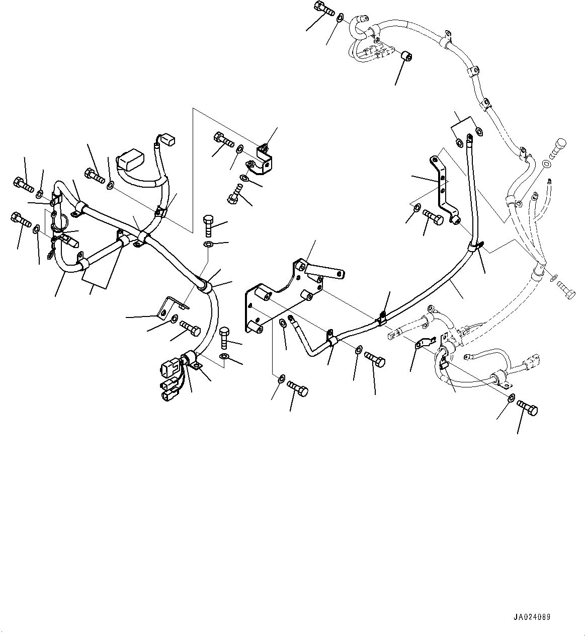 Wheel Loaders Komatsu / WA470-6 S/N 90216-UP(0000530c) / Engine Wiring Harness, Wiring Harness (2/2) (#90216-)(B005002 : B0110-010002)