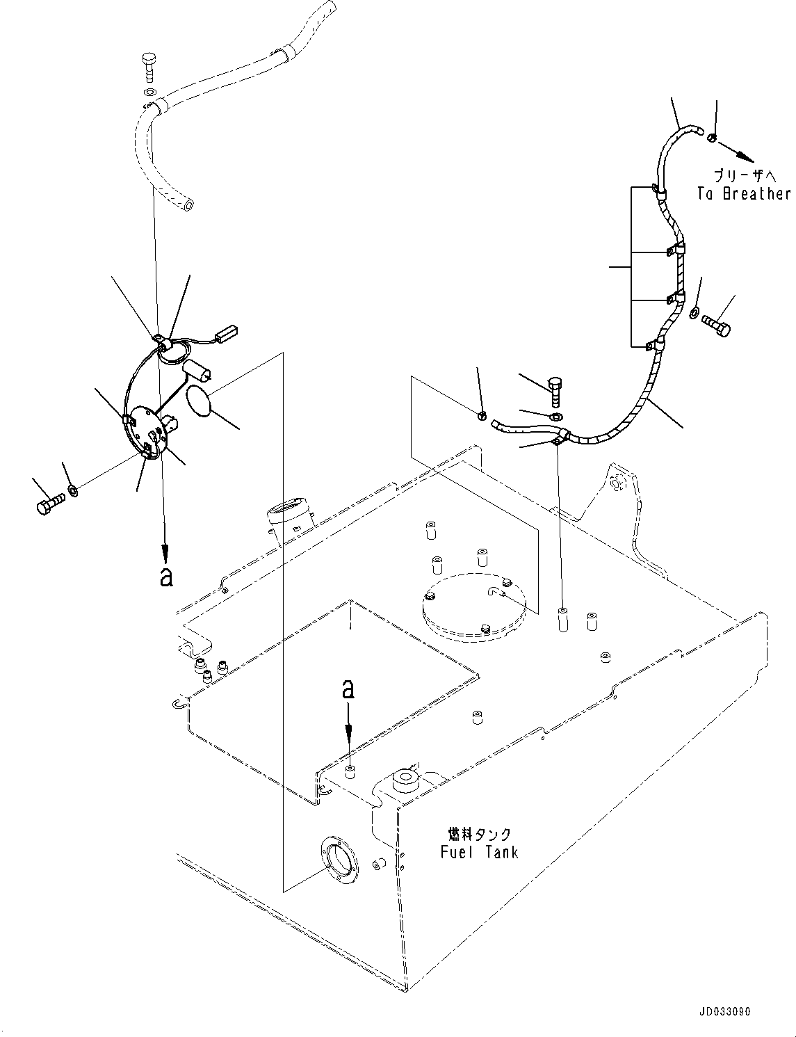 Wheel Loaders Komatsu / WA470-6 S/N 90216-UP(0000530c) / Fuel Tank, Sensor (#90216-)(D002003 : D0100-005003)