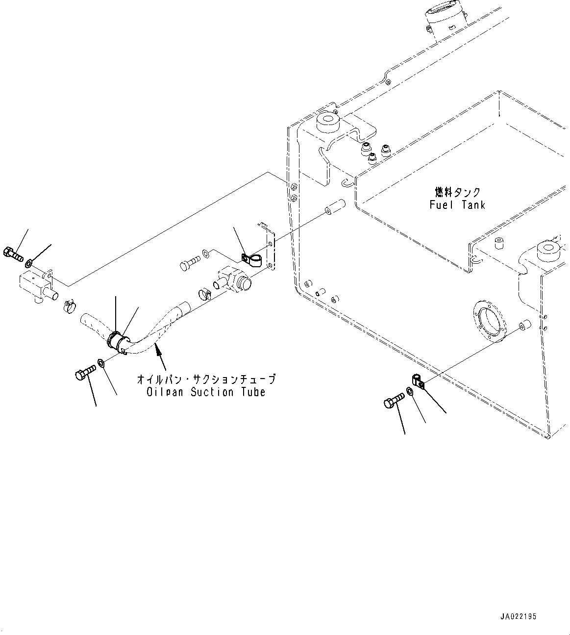 Wheel Loaders Komatsu / WA470-6 S/N 90216-UP(0000530c) / Fuel Tank, Clamp (#90216-)(D002004 : D0100-005004)