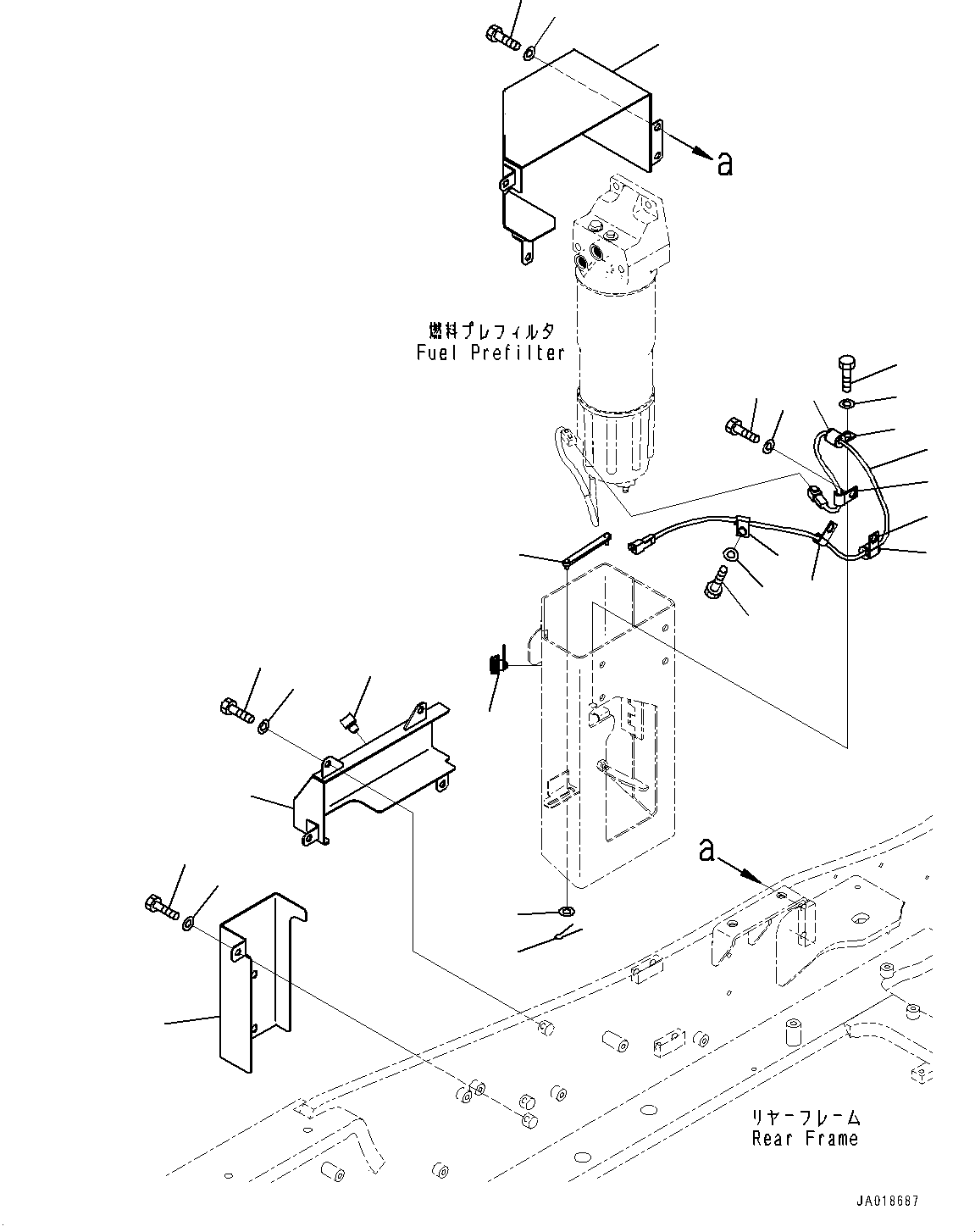 Wheel Loaders Komatsu / WA470-6 S/N 90216-UP(0000530c) / Fuel Tank, Wiring Harness (#90216-)(D003007 : D0100-004007)
