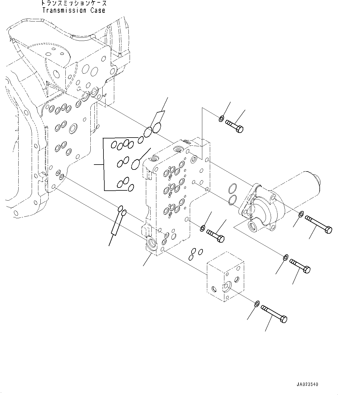 Wheel Loaders Komatsu / WA470-6 S/N 90216-UP(0000530c) / Torque Converter and Transmission, Control Valve (4/7) (#90216-)(F006012 : F4300-009010)