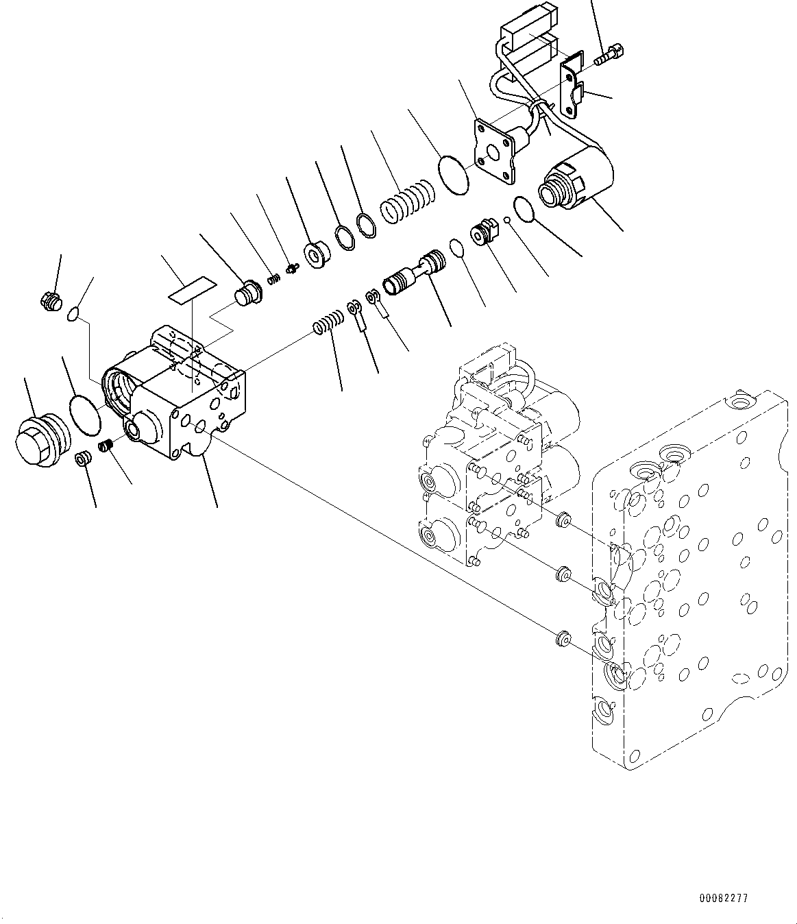 Wheel Loaders Komatsu / WA470-6 S/N 90216-UP(0000530c) / Torque Converter and Transmission, Control Valve (6/7) (#90216-90783)(F006015 : F4300-009012)