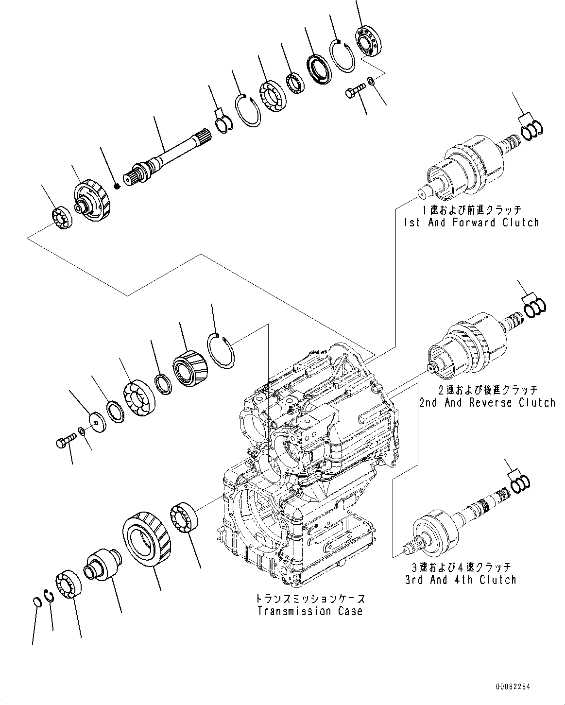 Wheel Loaders Komatsu / WA470-6 S/N 90216-UP(0000530c) / Torque Converter and Transmission, Input Shaft (#90216-)(F006021 : F4300-009017)