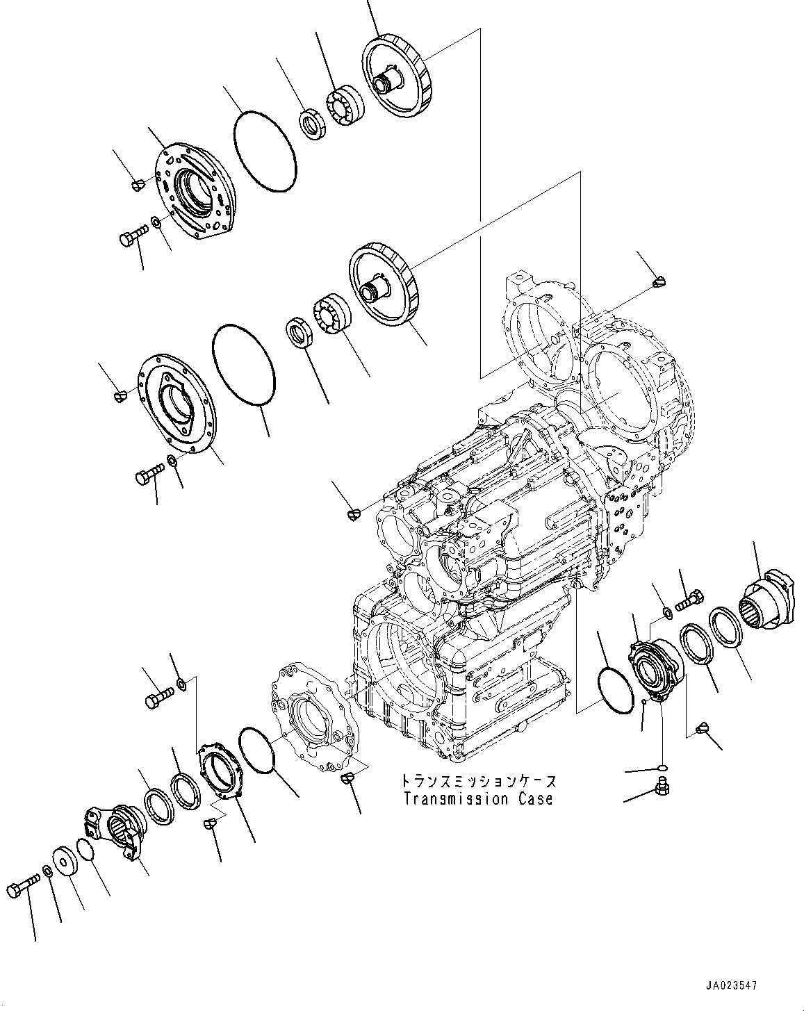 Wheel Loaders Komatsu / WA470-6 S/N 90216-UP(0000530c) / Torque Converter and Transmission, Coupling (#90216-)(F006023 : F4300-009019)