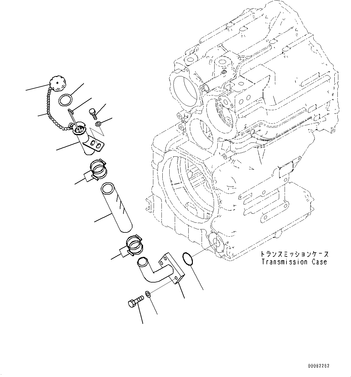 Wheel Loaders Komatsu / WA470-6 S/N 90216-UP(0000530c) / Torque Converter and Transmission, Filler Tube (#90216-)(F006029 : F4300-009025)