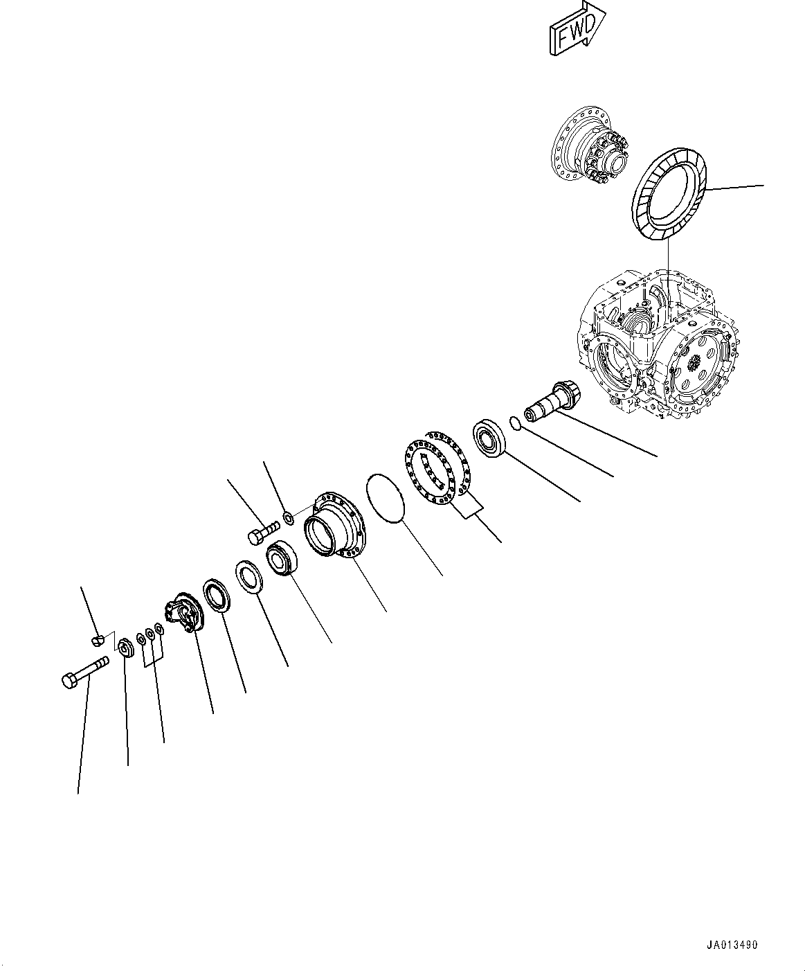 Wheel Loaders Komatsu / WA470-6 S/N 90216-UP(0000530c) / Front Axle, Differential (1/3) (#91086-)(F009004 : F4400-003003A)