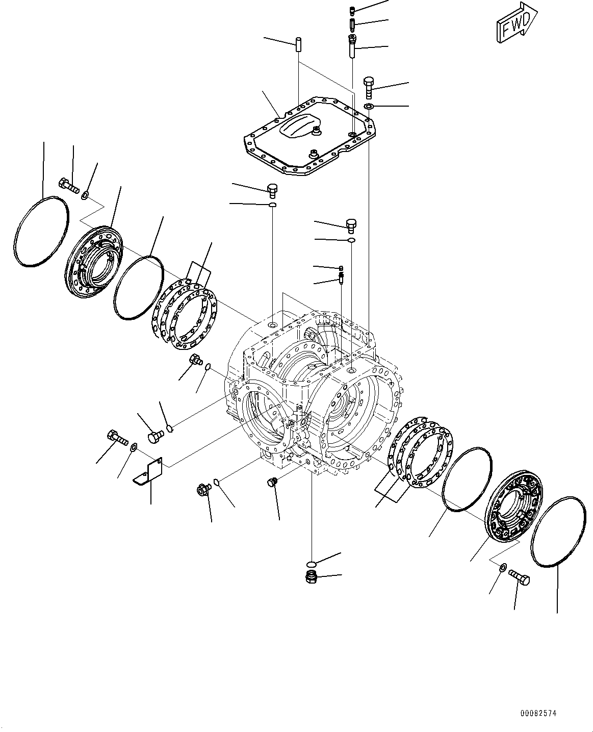Wheel Loaders Komatsu / WA470-6 S/N 90216-UP(0000530c) / Front Axle, Differential (3/3) (#90216-91438)(F009006 : F4400-003005)