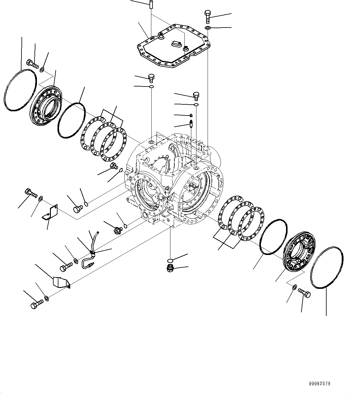 Wheel Loaders Komatsu / WA470-6 S/N 90216-UP(0000530c) / Rear Axle, Differential (3/3) (#90216-91438)(F015006 : F4500-006005)