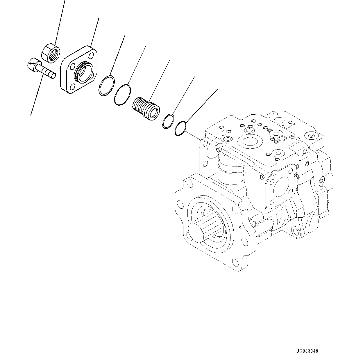 Wheel Loaders Komatsu / WA480-6 S/N 90216-UP(0000532c) / Hydraulic Pump, Loader Pump (4/6) (#90216-)(H010004 : H0210-004004)