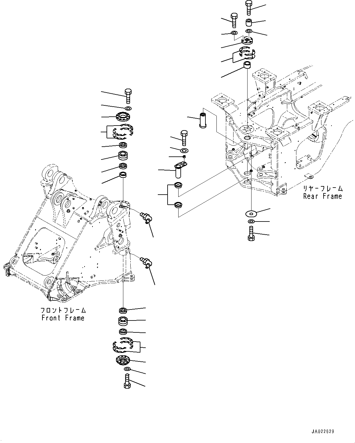Wheel Loaders Komatsu / WA480-6 S/N 90216-UP(0000532c) / Hinge Pin,  (#90216-91299)(J013001 : J4130-002001)