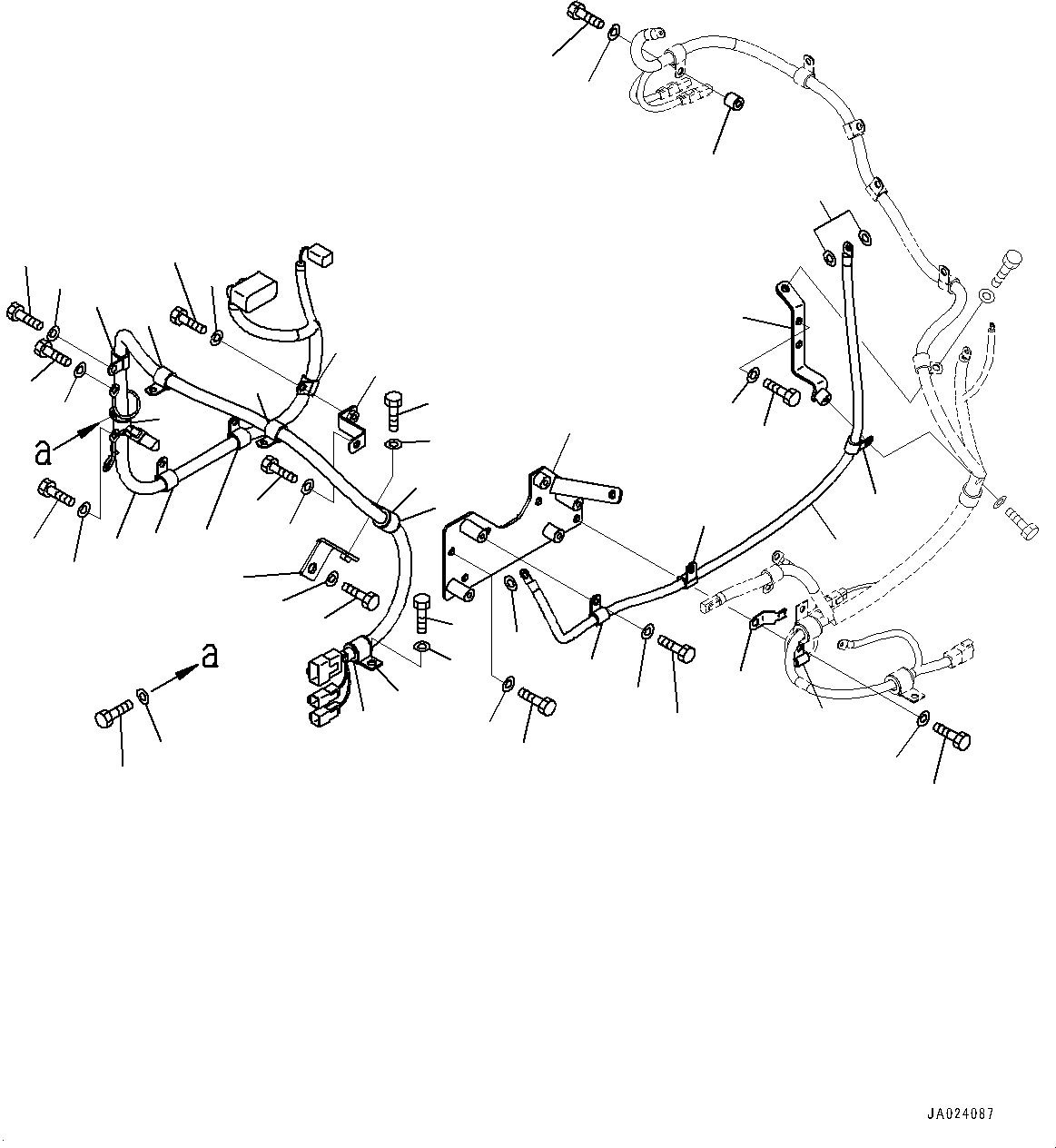 Wheel Loaders Komatsu / WA480-6 S/N 90216-UP (For EU)(0000533c) / Engine Wiring Harness, Wiring Harness (2/2) (#90216-)(B002002 : B0110-005002)